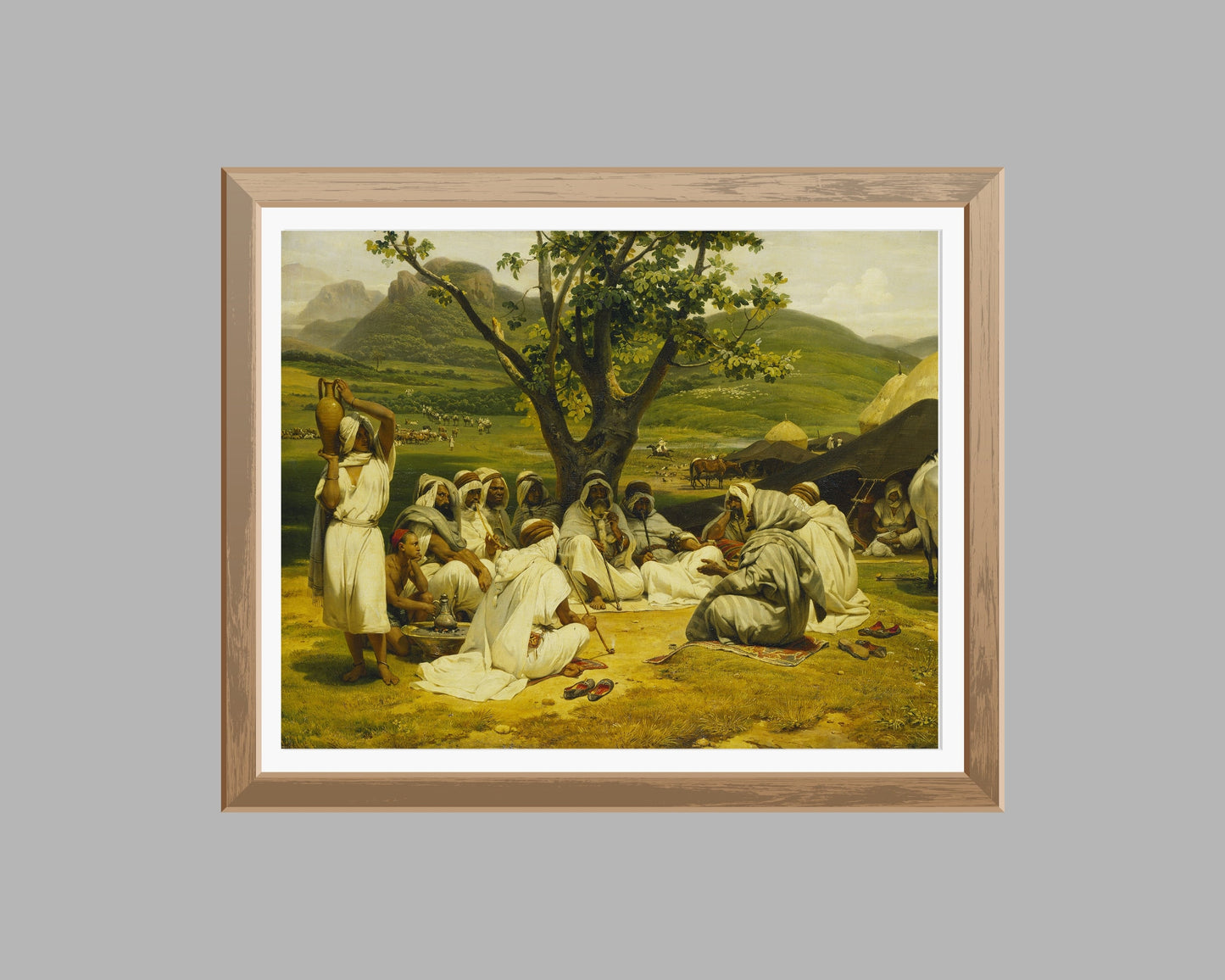 The Arab Tale Teller Painting by Horace Vernet Art Print reproduction