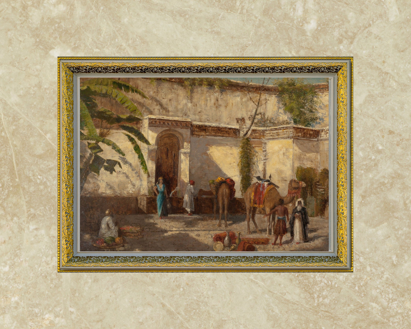 Arab Street Scene by William Gifford Art Print Reproduction