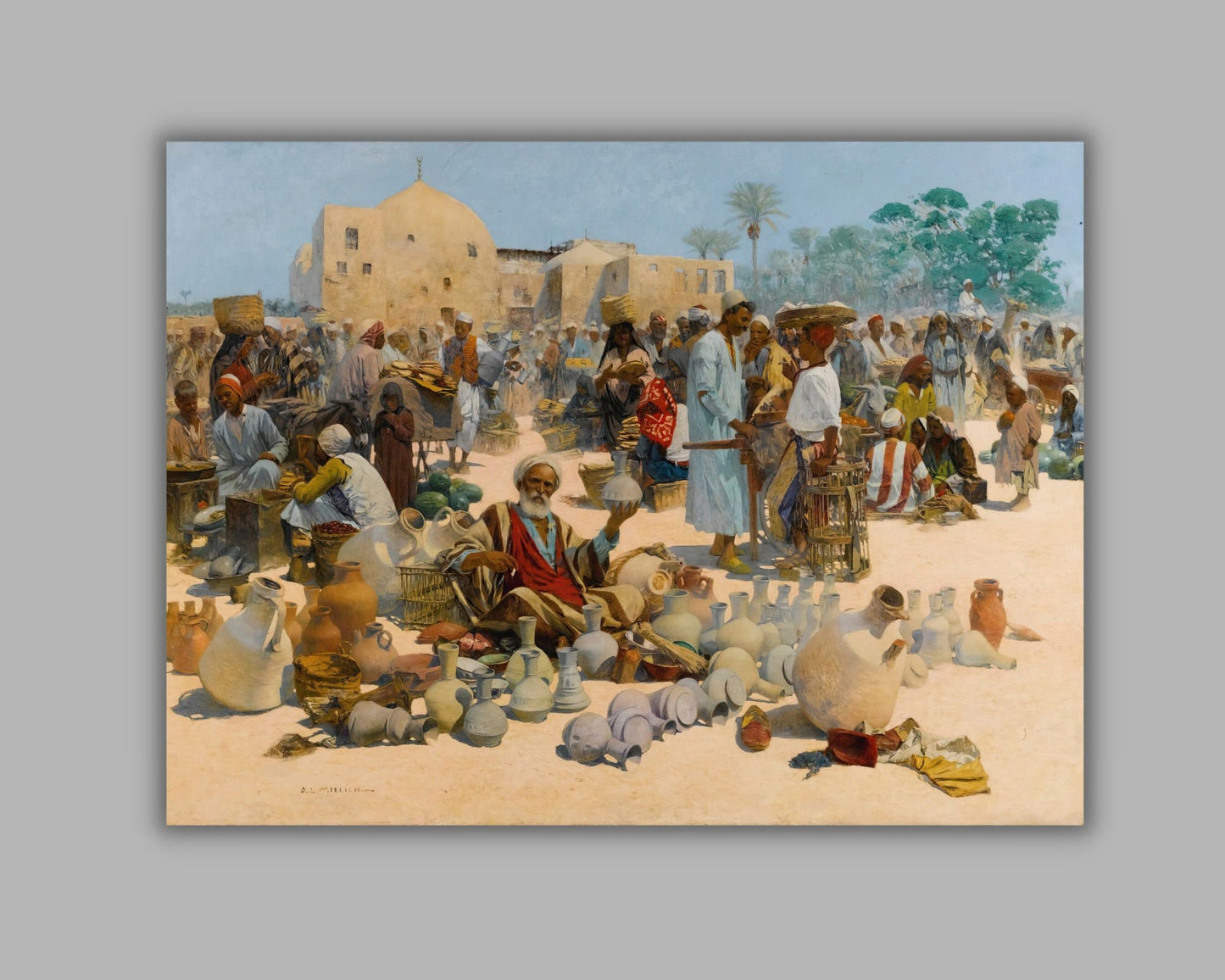 The Pottery Seller by Alphons Leopold Art Print Reproduction