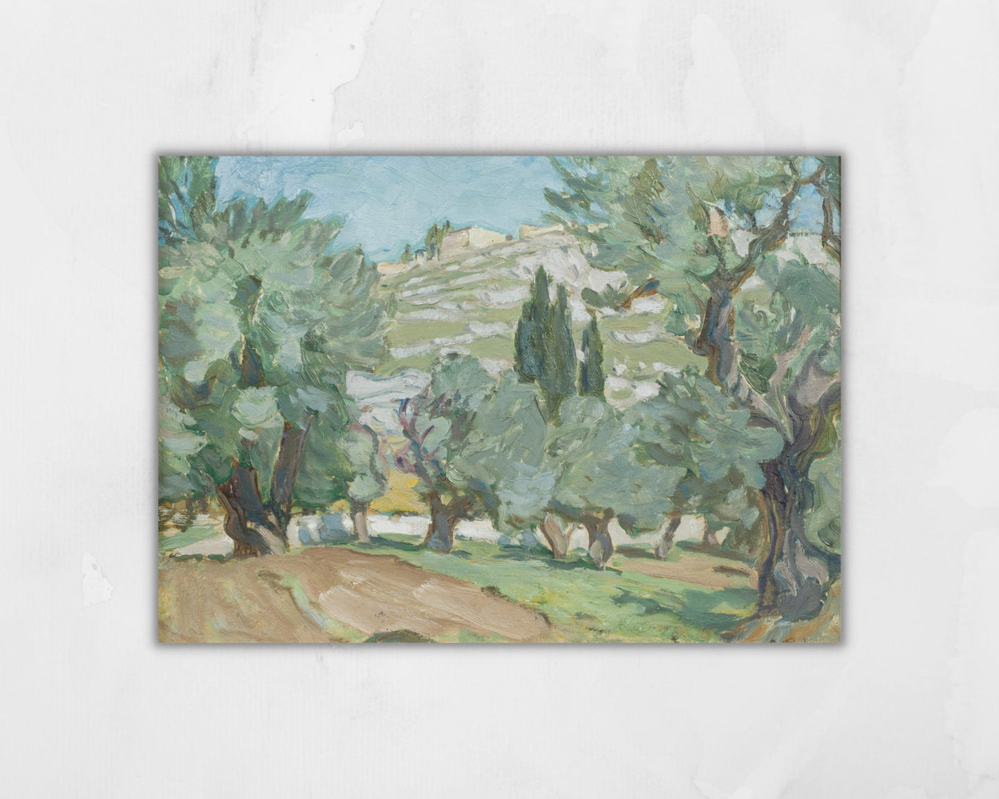 Study from Jerusalem Painting by Anna Boberg Art Print reproduction