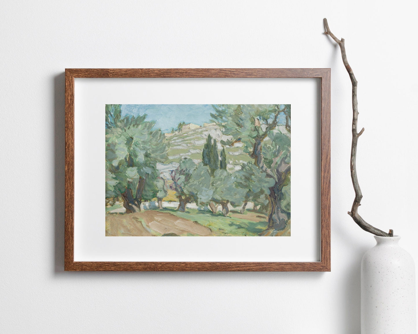 Study from Jerusalem Painting by Anna Boberg Art Print reproduction wood framed