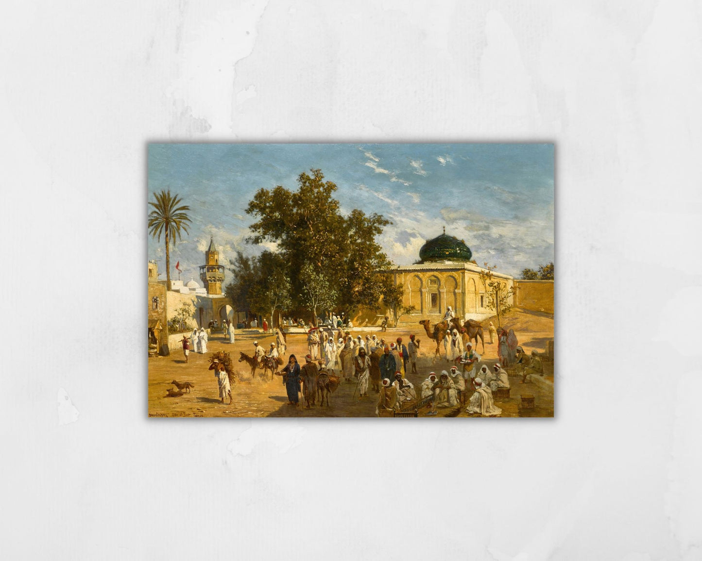 Dar el Ber, Tunis Painting by Ludwig Hans Art Print reproduction