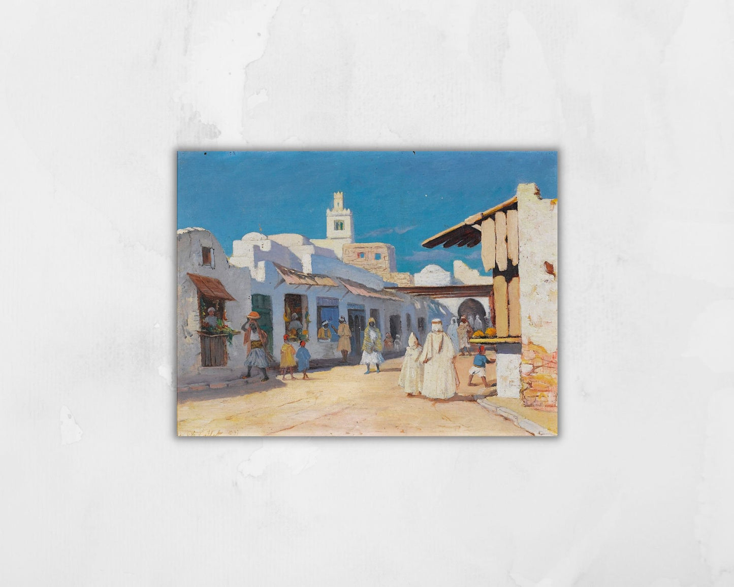 A Street in Tunis Painting by Charles Cottet Art Print Reproduction