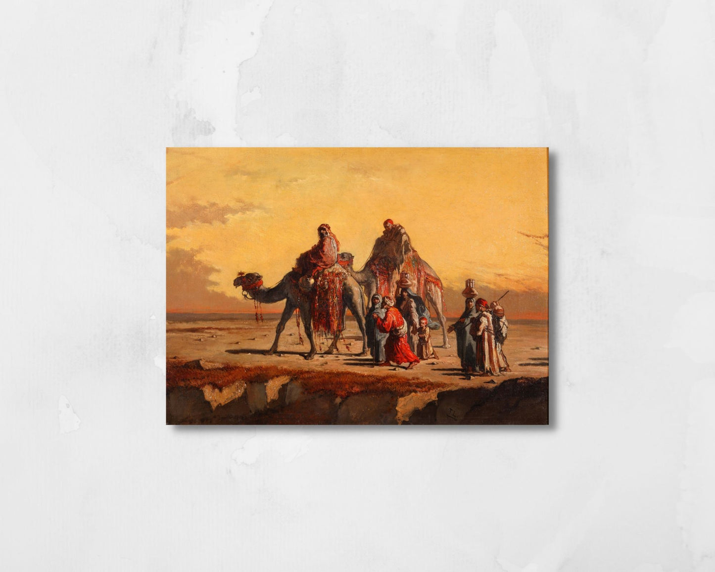 Desert Scene Painting by Francisco Lameyer Wall Art Print reproduction
