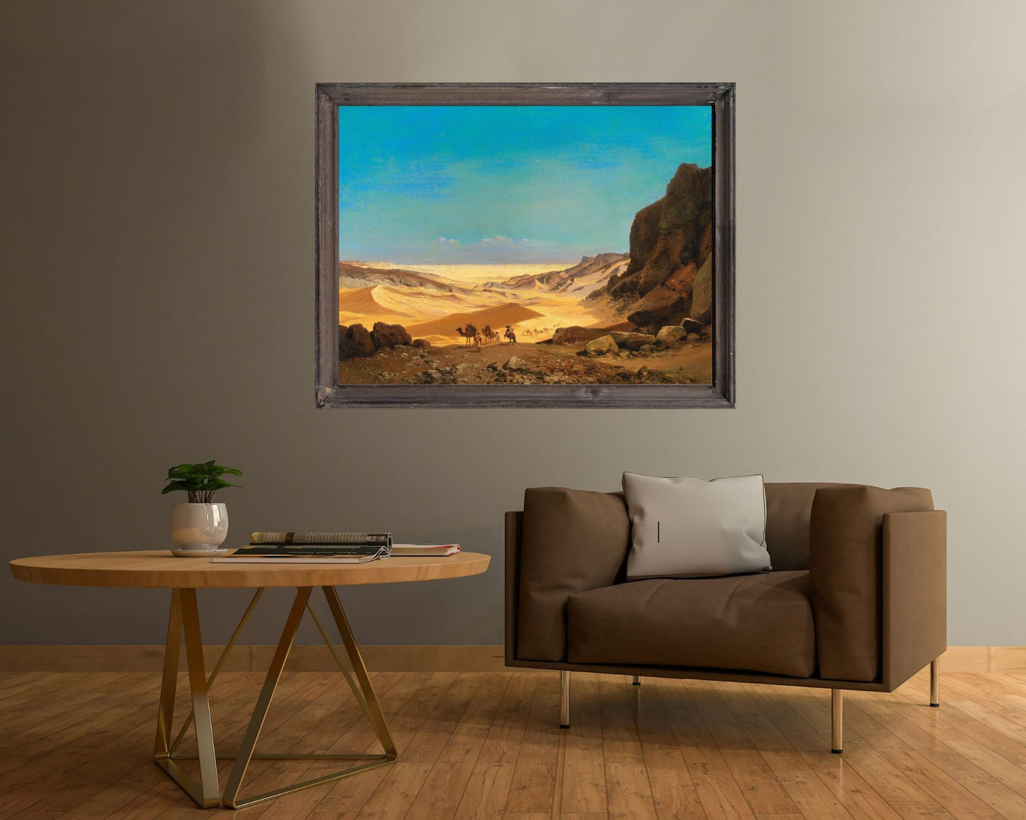 The Libyan Desert Painting by Carl Hasch Wall Art Print