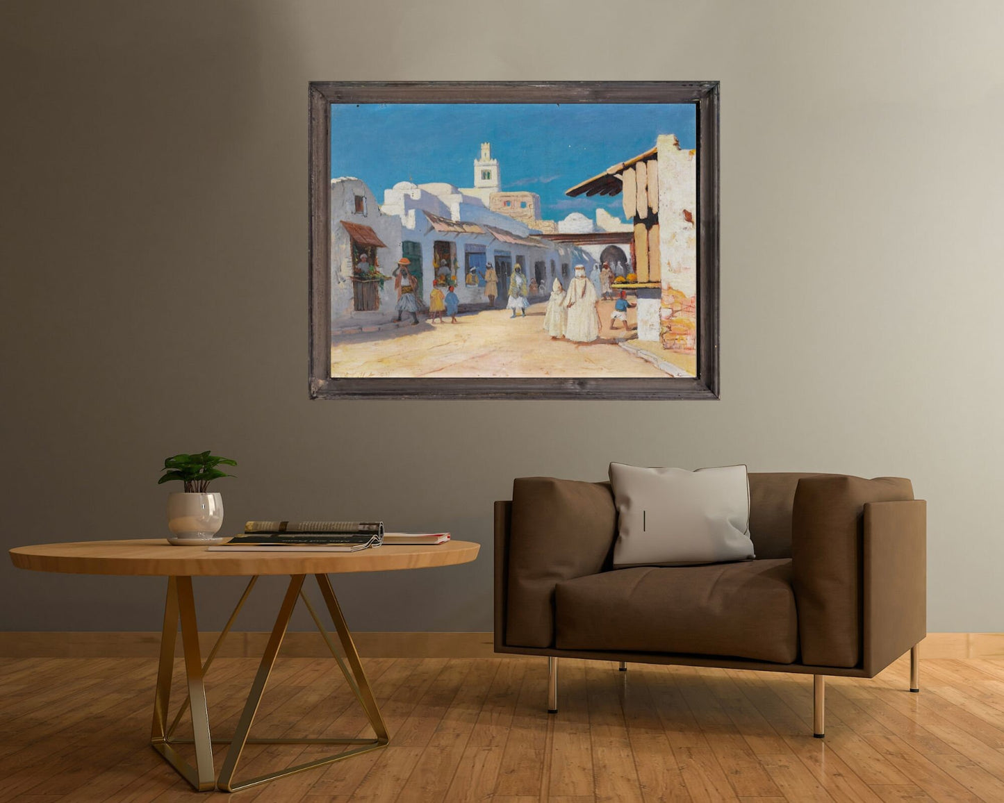 A Street in Tunis Painting by Charles Cottet Art Print Reproduction