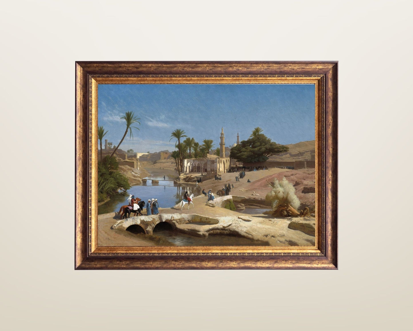View from Medinat El-Fayoum by Jean Leon Gerome Art Print
