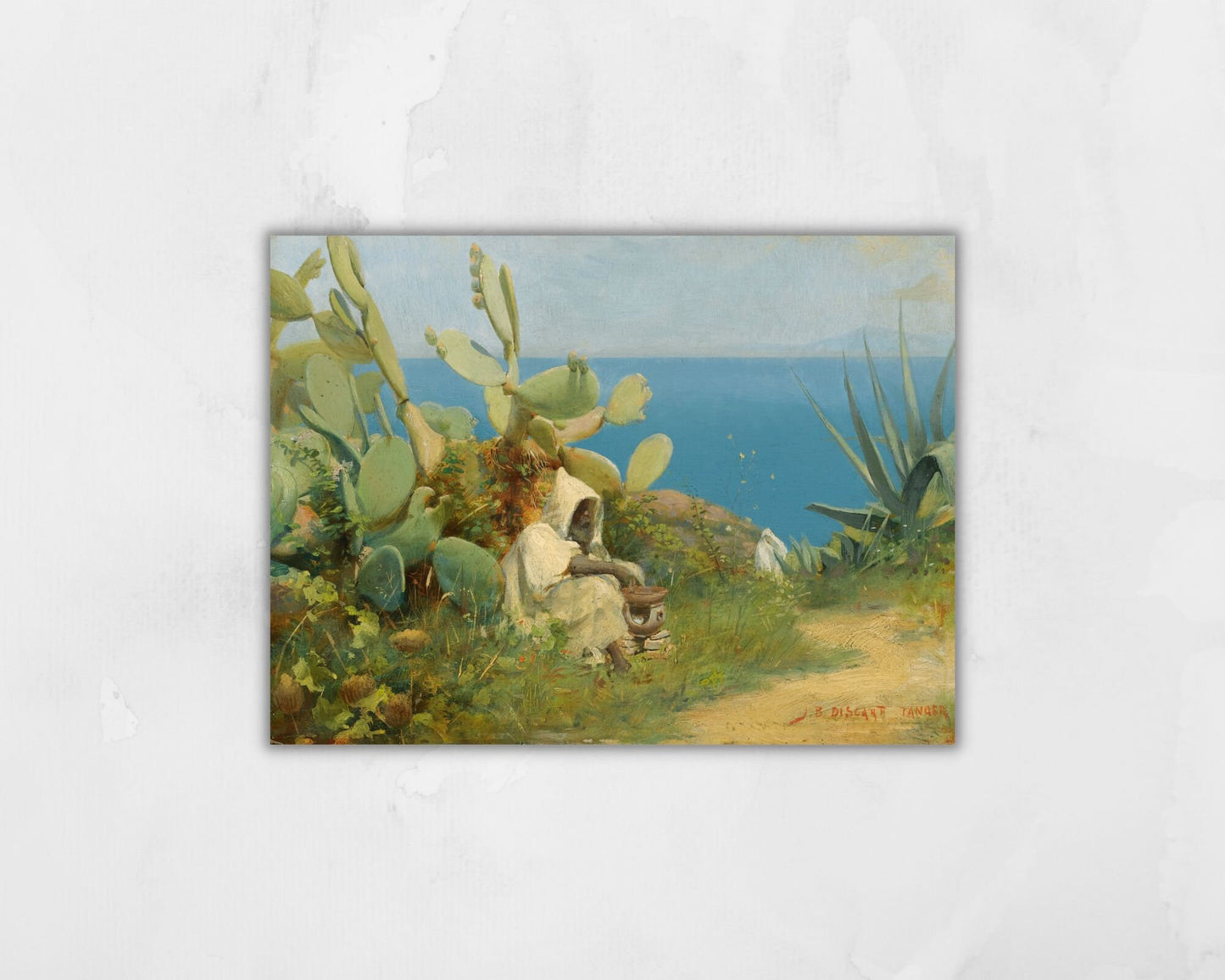 Moroccan Tangier Painting by Jean Discart Wall Art Print reproduction