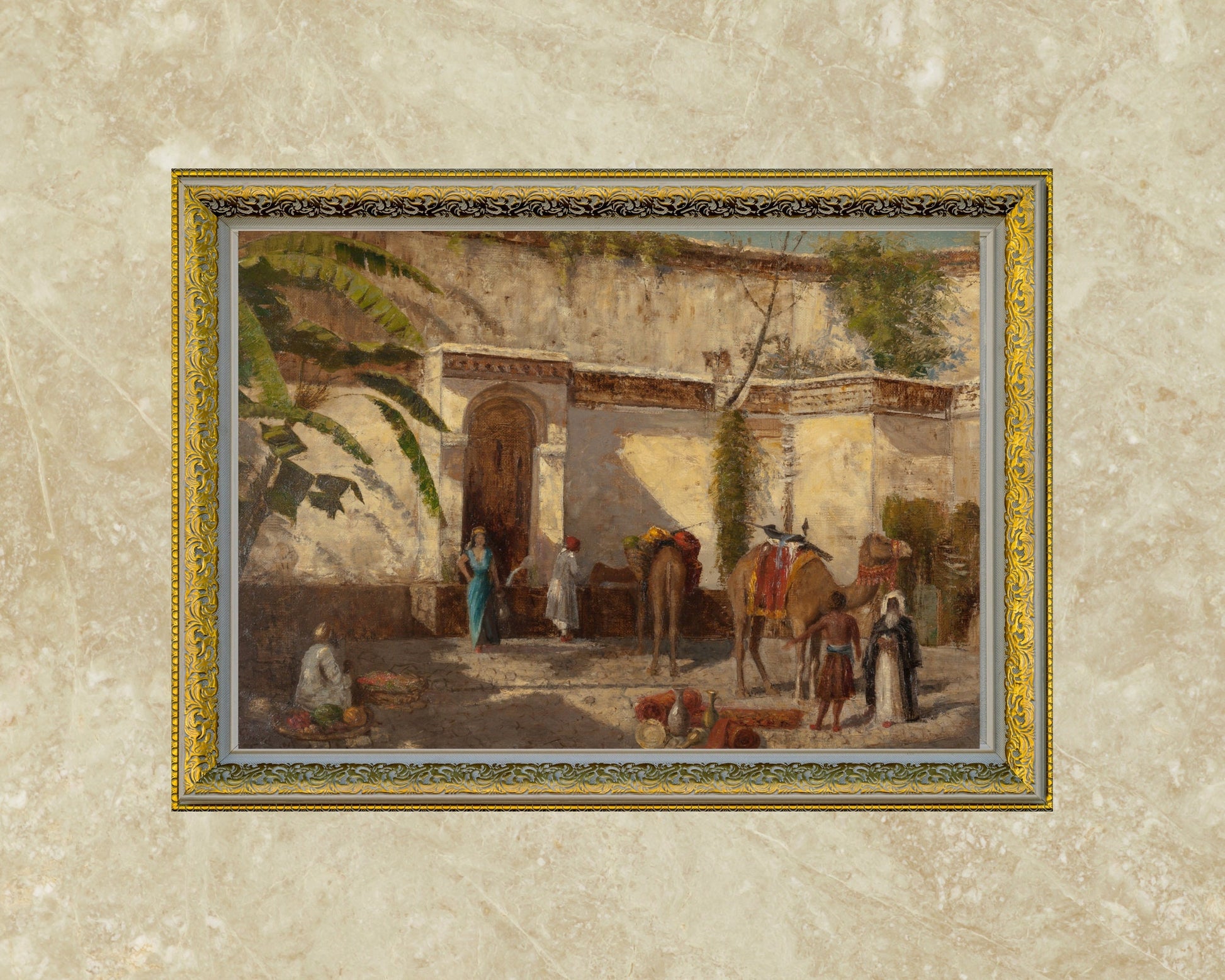 Arab Street Scene by William Gifford Art Print Reproduction