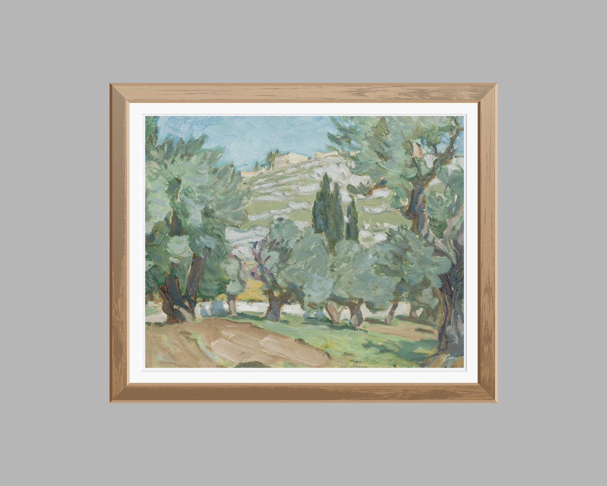 Study from Jerusalem Painting by Anna Boberg Art Print reproduction framed