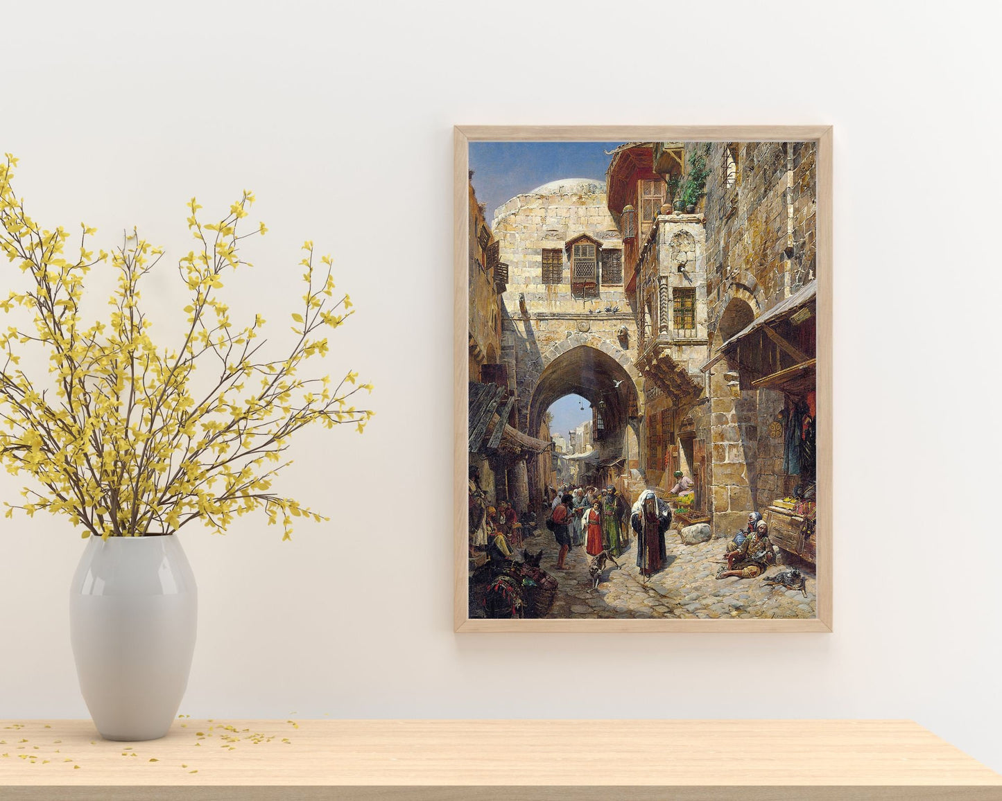 David Street Painting by Gustav Bauernfeind Wall Art Print