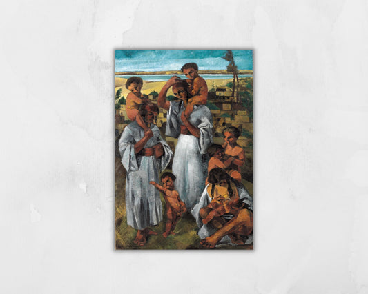 Arab Motherhood Painting by George Sabbagh Art Print reproduction