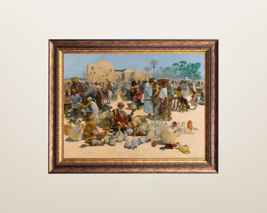 The Pottery Seller by Alphons Leopold Art Print