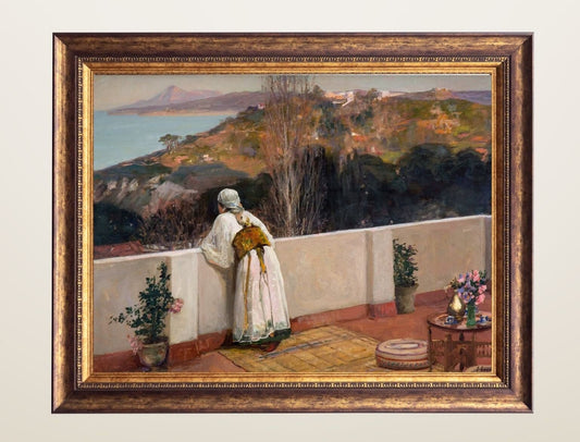 Evening in Tangier Painting by John Lavery North African Art Print reproduction framed 