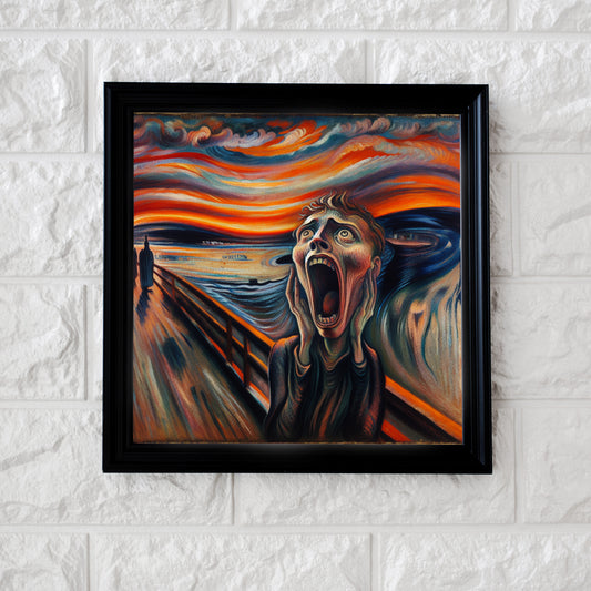 The Scream Ai Art Painting Edvard Munch Style